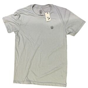 NWT Volcom‎ Men's Light Blue Logo Short Sleeve Tee Men's Small